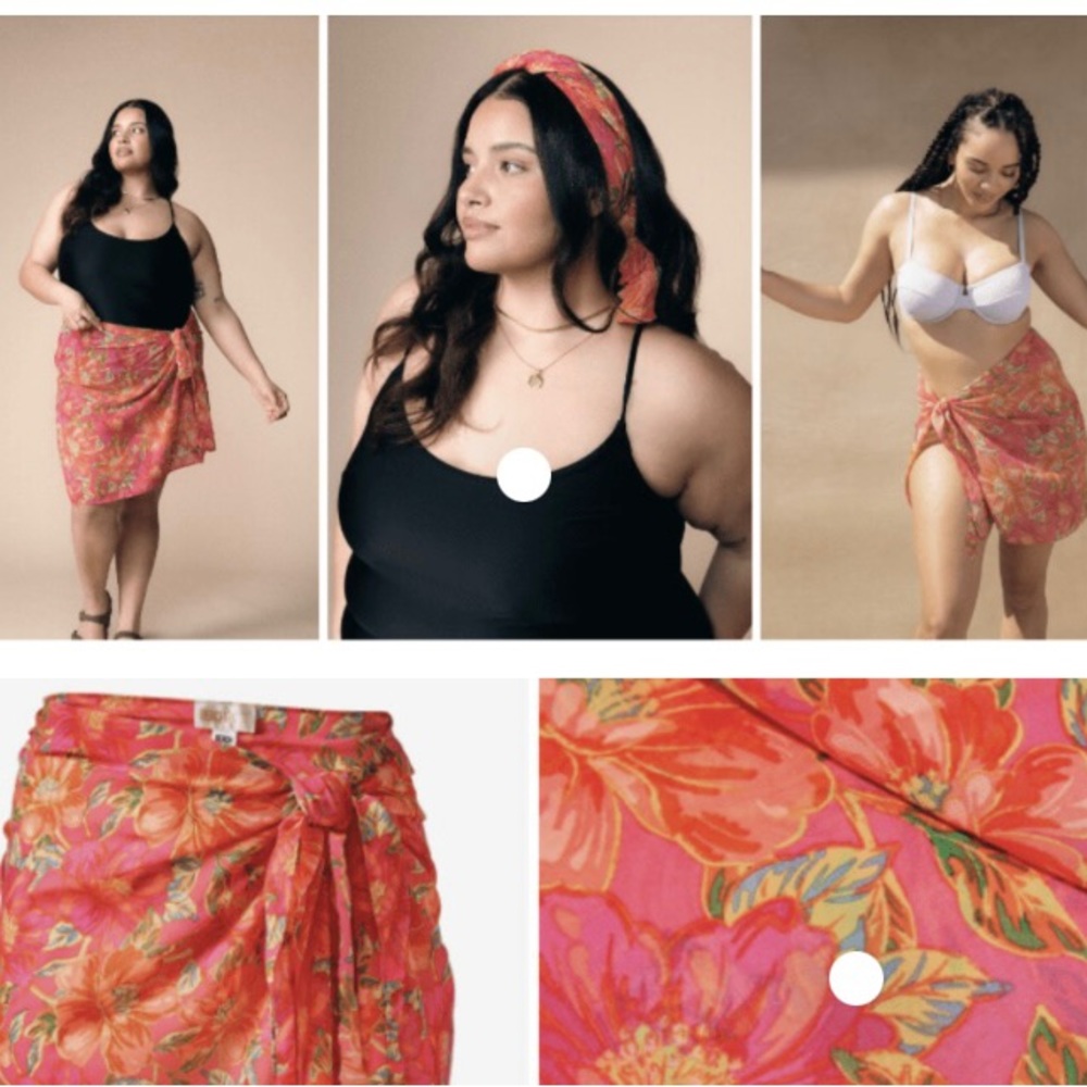 Beach Riot Melanie Sarong In Miami Peony